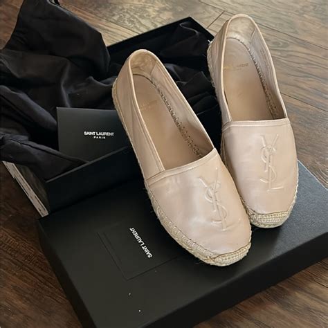 ysl lambskin espadrills